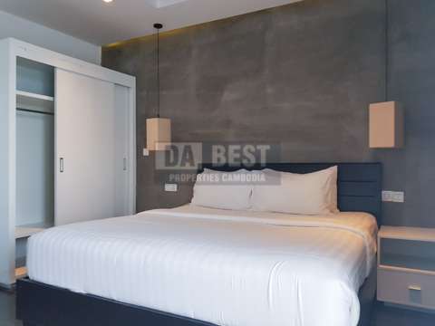 Fully Furnished serviced apartment in Siem Reap Wat Bo for rent with rooftop pool and gym, elevator - Bedroom