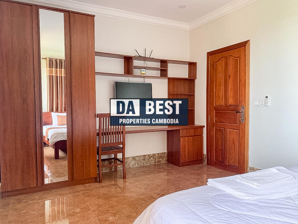 1 Bedroom Apartment For Rent in Siem Reap-Svay Dangkum - A view of the bedroom