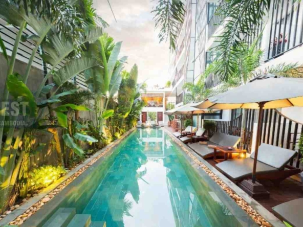 Central Hotel for Rent with 25 Rooms Siem Reap with pool-Closed to town