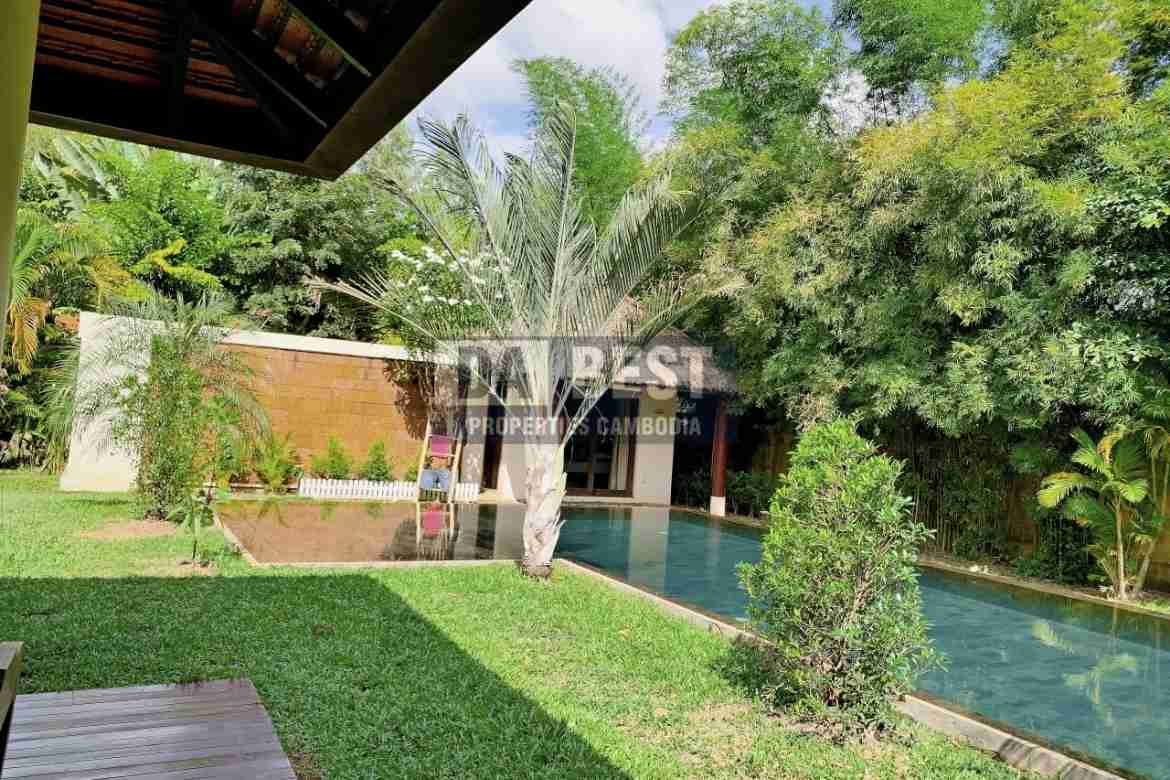 Private Villa 3 bedroom with Swimming Pool for Rent in Siem Reap-Svay Dangkum