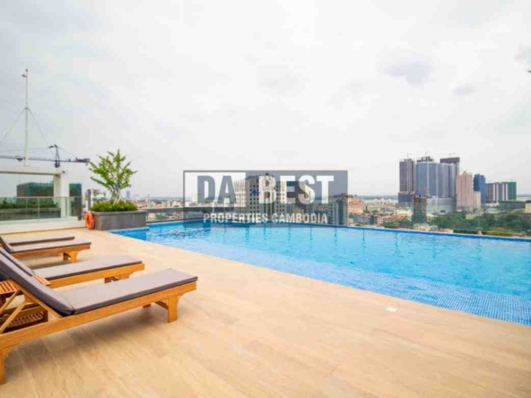 Penthouse 4 Bedroom Apartment for Rent with Swimming pool in Phnom Penh-BKK1