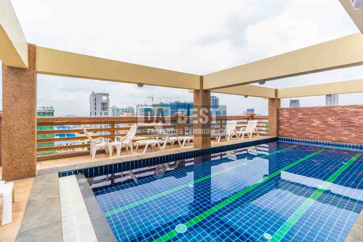 2 Bedroom Apartment for Rent with Gym, Swimming pool in Phnom Penh-Boeung Prolit