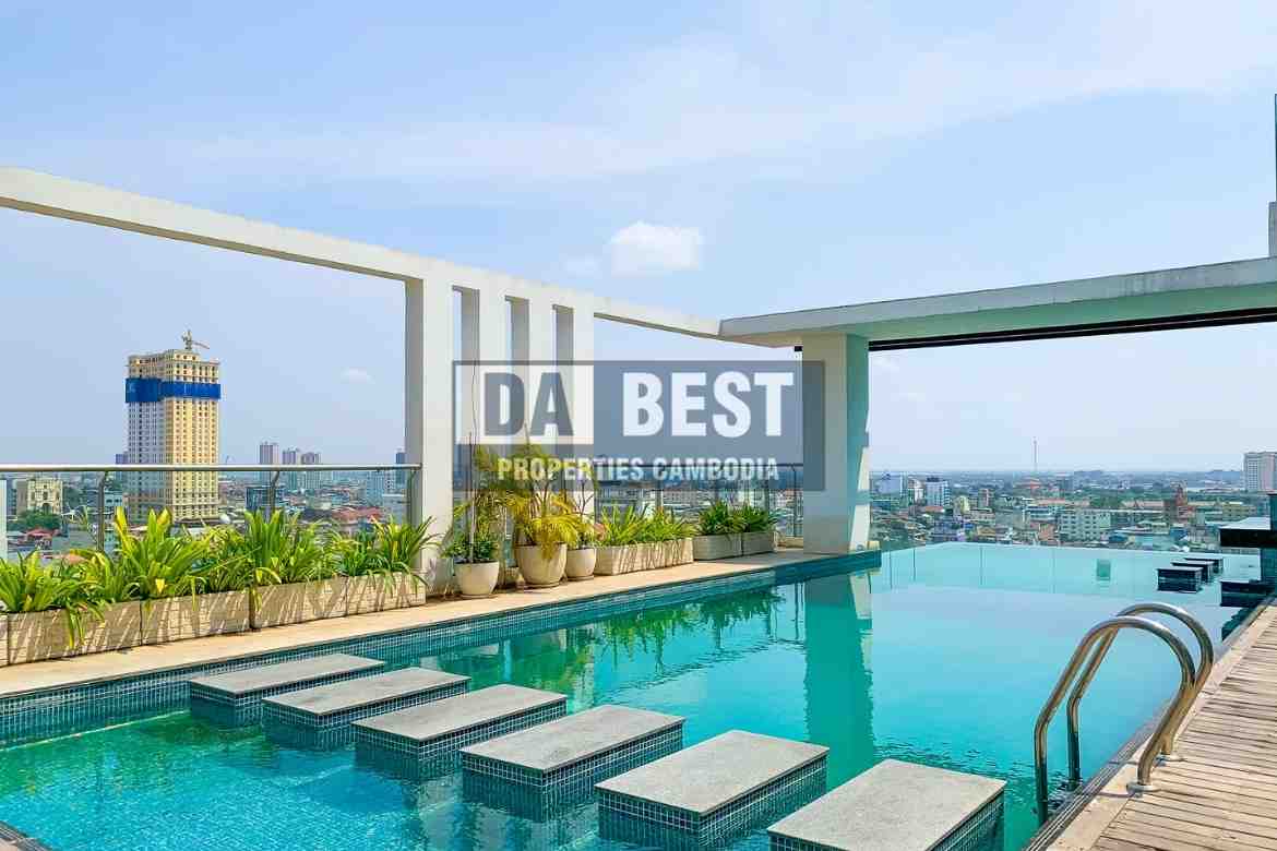 4 Bedroom Apartment for Rent with Swimming pool in Phnom Penh-Daun Penh