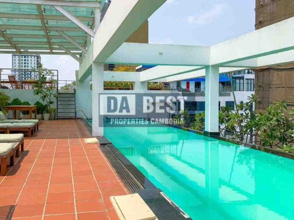 2 Bedroom Apartment for Rent with Swimming pool in Phnom Penh-BKK1