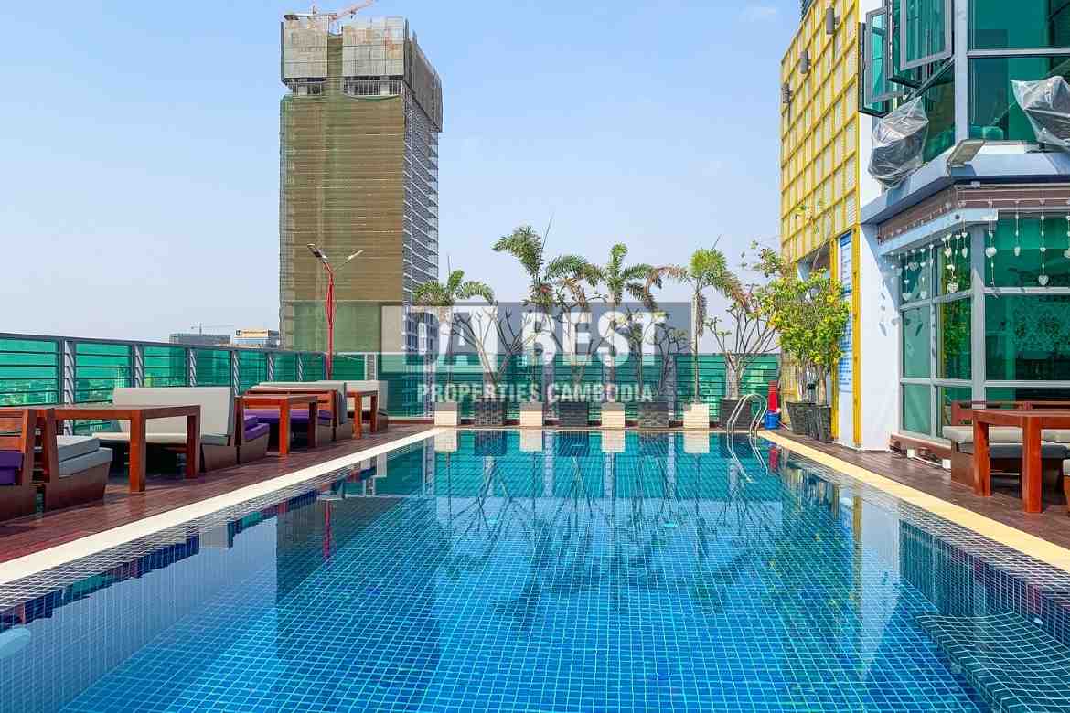 2 Bedroom Apartment for Rent with swimming pool in Phnom Penh-BKK3