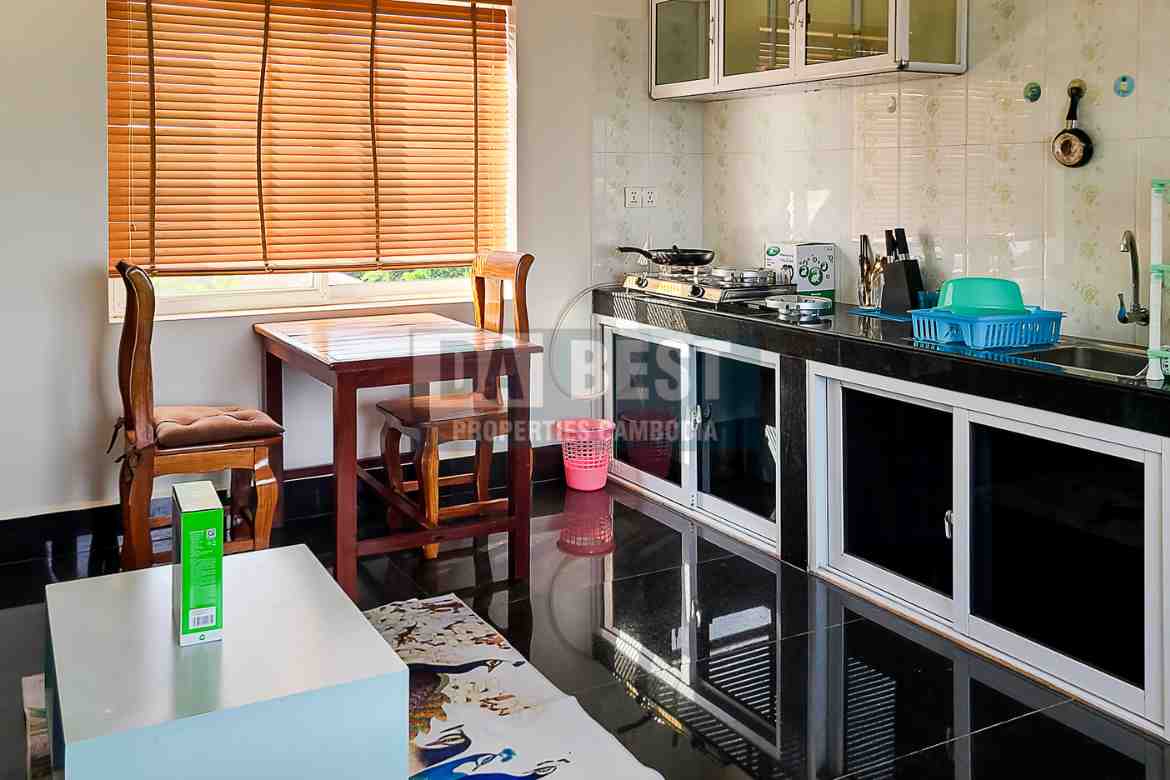 Spacious 1 Bedroom Apartment For Long Term Rent In Siem Reap - Kitchen