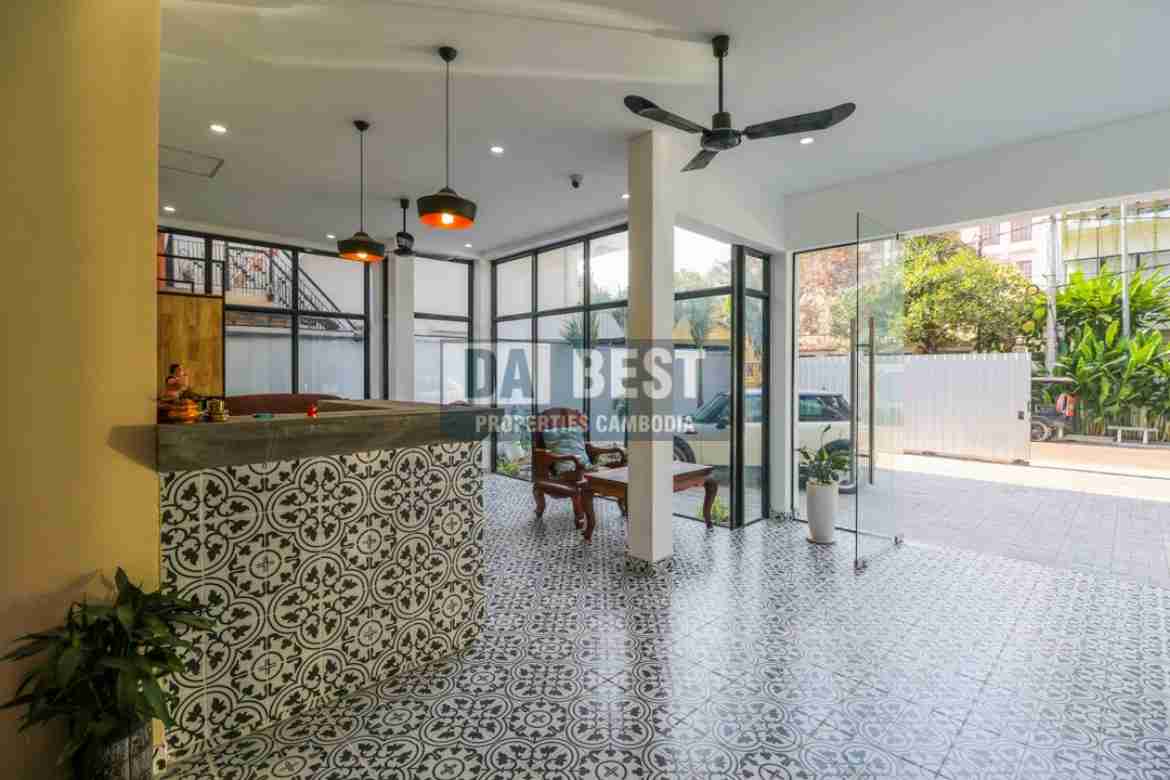 Central 1 Bedroom Apartment For Rent In Siem Reap-Wat Bo