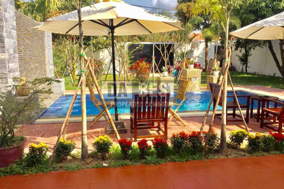 Private Villa 4 Bedroom with Swimming pool for Rent in Siem Reap-Svay Dangkum