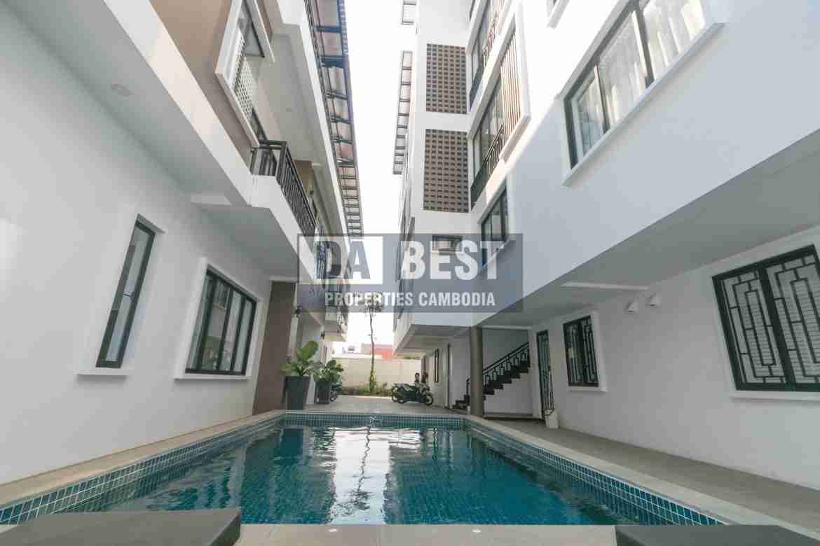 1 Bedroom Apartment with Swimming Pool For Rent in Siem Reap-Sla Kram