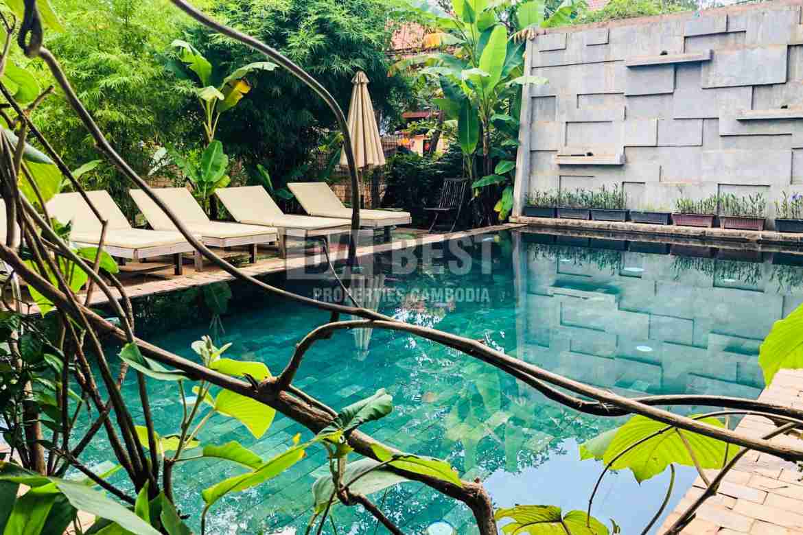 2 Bedroom with Swimming Pool Apartment for Rent in Siem Reap - Sala KamReuk
