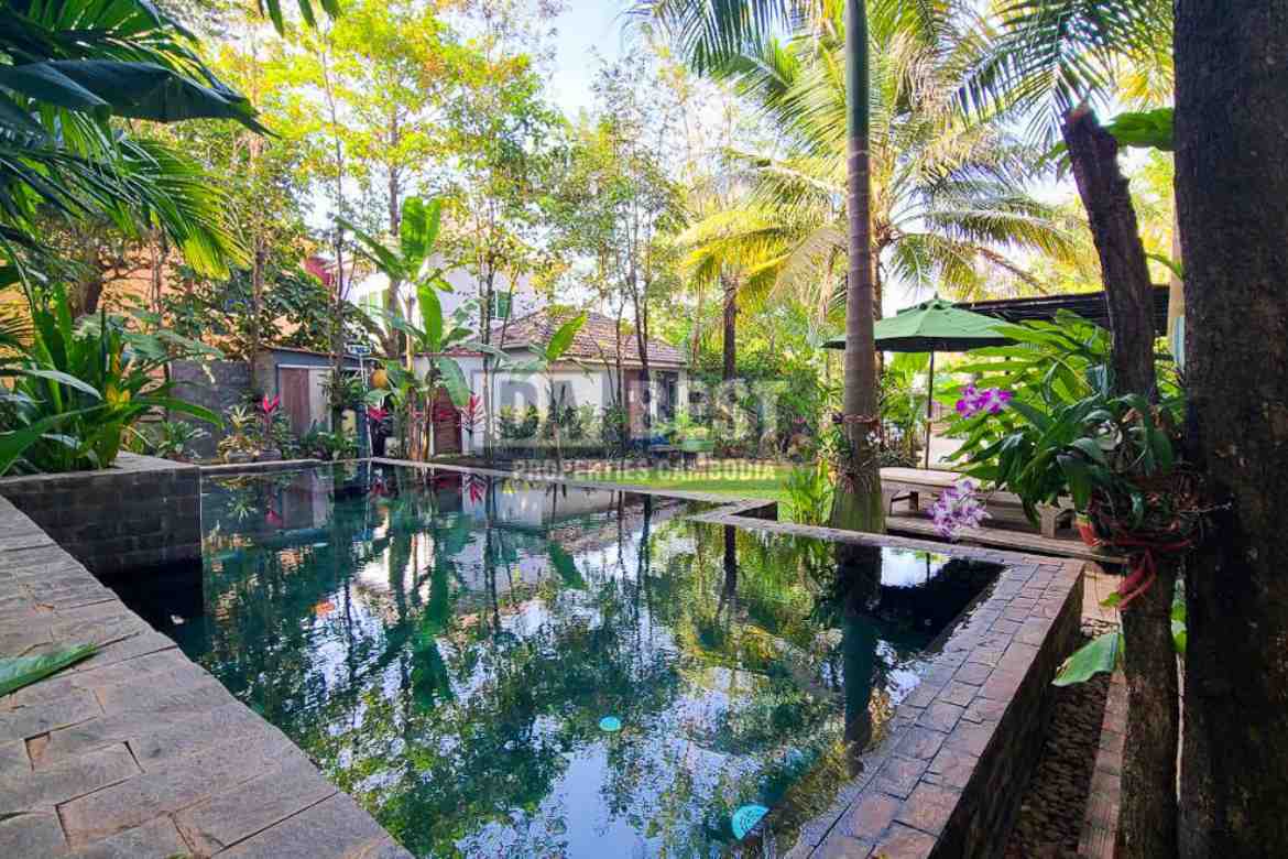 1 bedroom apartment with swimming pool for rent in Siem Reap - Svay Dangkum