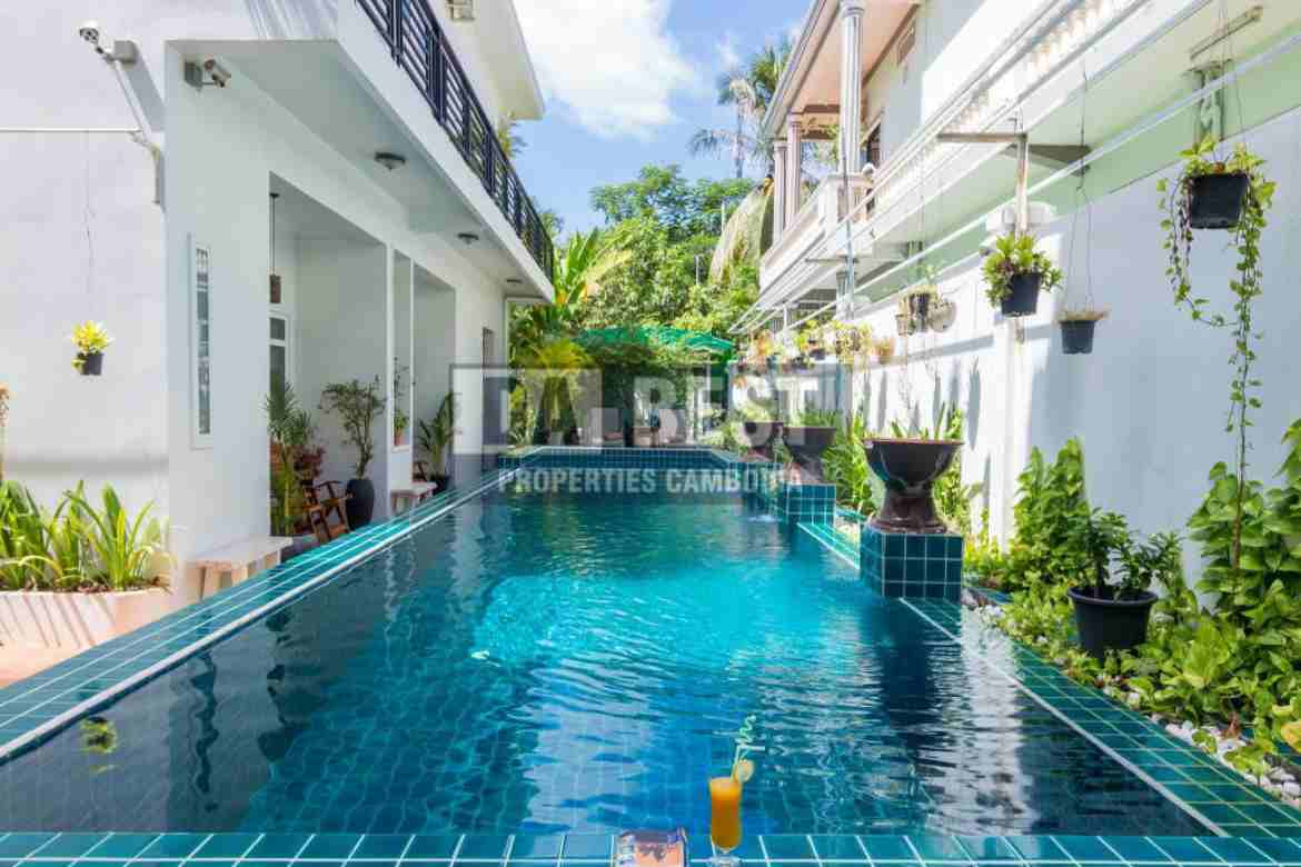 11 Bedroom Hotel for Sale in Siem Reap - Slor Kram- Swimming Pool