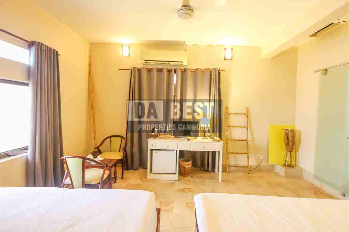26Bedroom Hotel for Sale in Siem Reap-Slor Kram-Twin Bedroom-2
