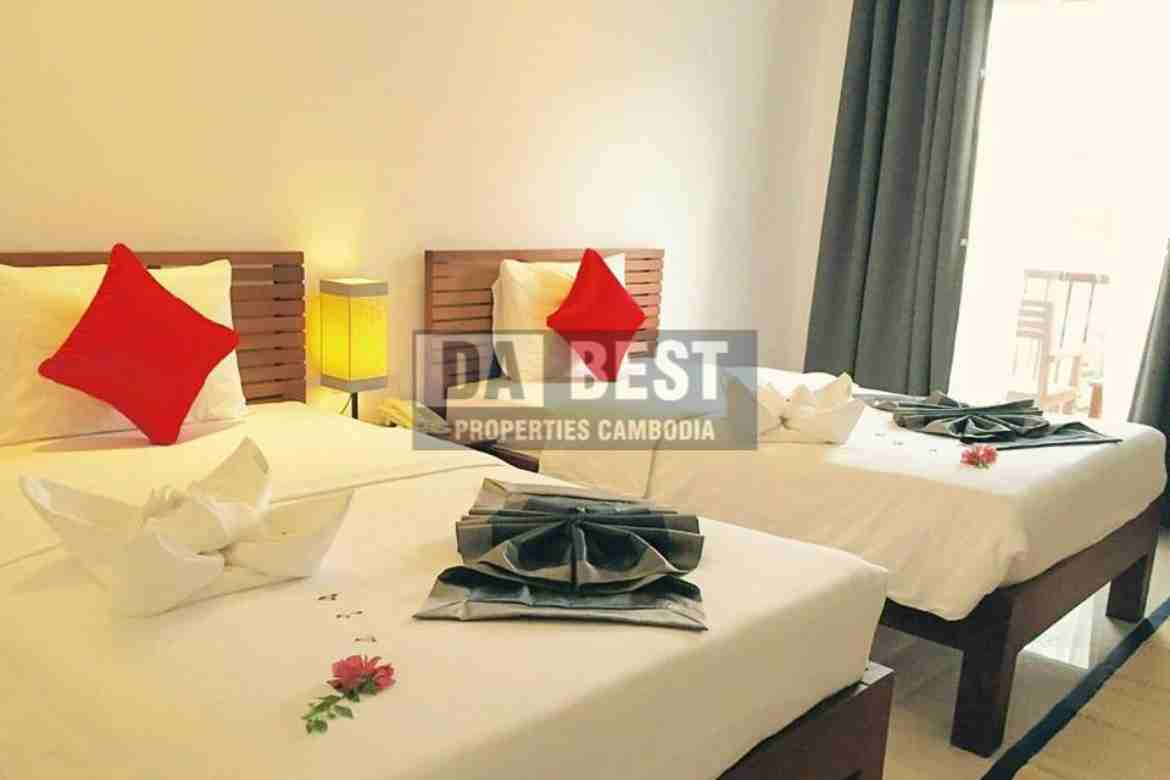 8Room Hotel for Sale in Siem Reap City- Sala Kamreuk-Twin Bedroom