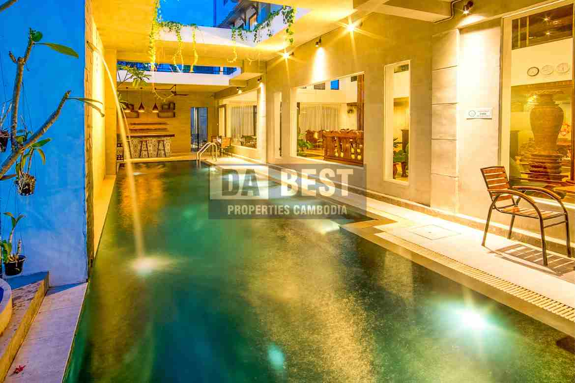 Hotel for Sale in Siem Reap - Svay Dangkum-Swimming pool