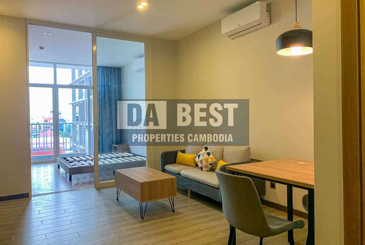 Modern 1Bedroom Condo for Rent with Great Facilities in Phnom Penh - BKK3- Living room