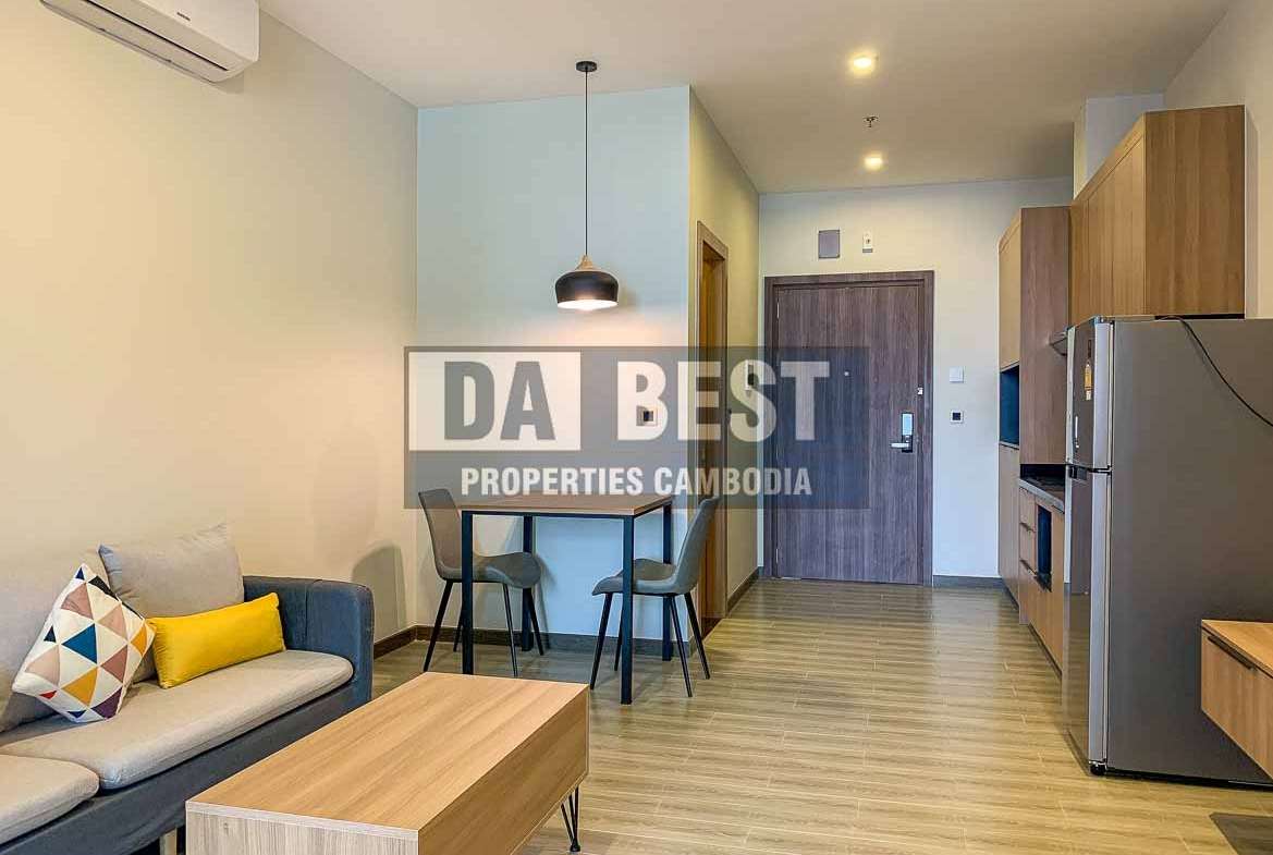 Modern 1Bedroom Condo for Rent with Great Facilities in Phnom Penh - BKK3- Living room