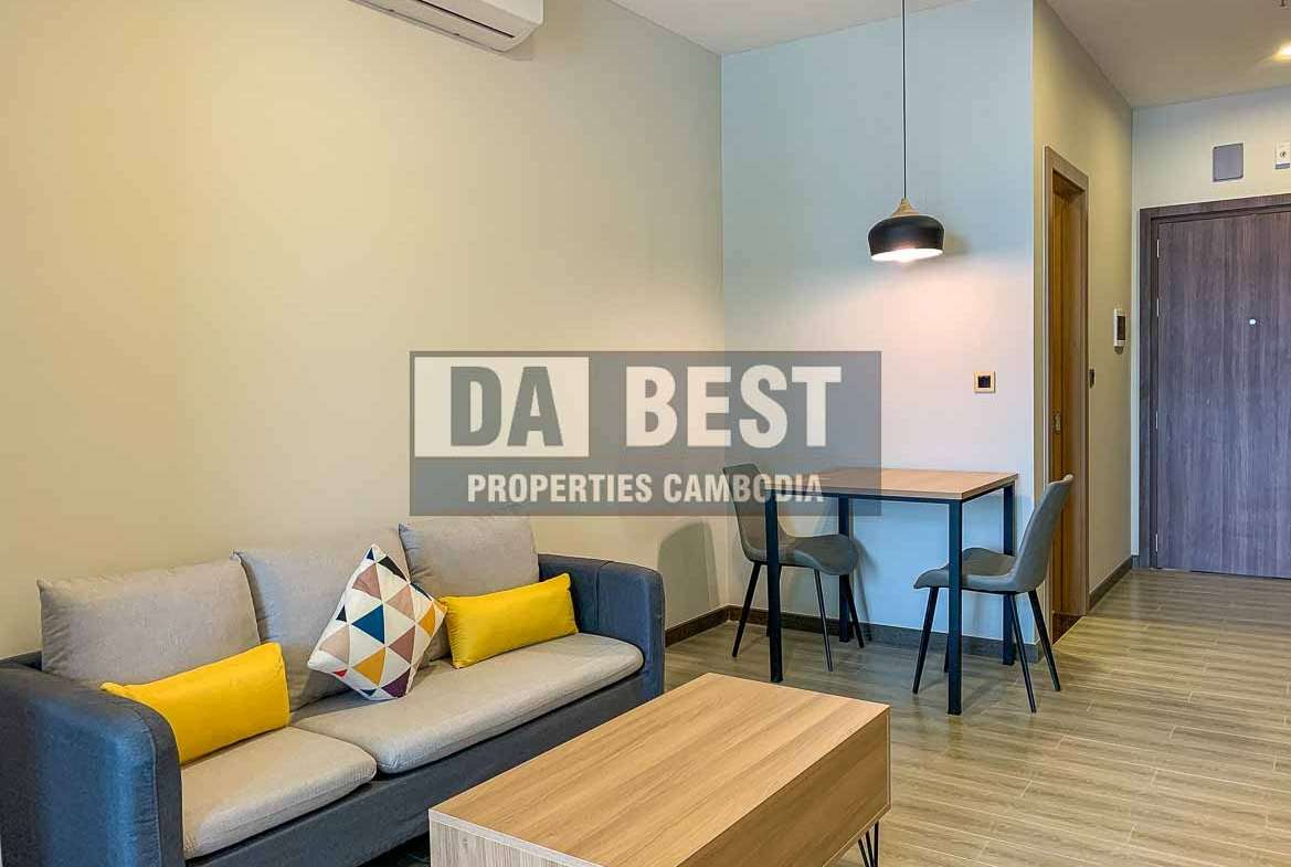 Modern 1Bedroom Condo for Rent with Great Facilities in Phnom Penh - BKK3- Living room