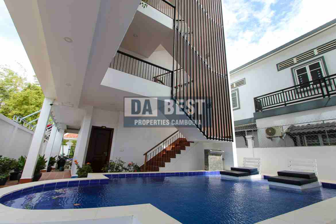 2 Bedroom Apartment for Rent with Swimming pool Siem Reap-Slor Kram