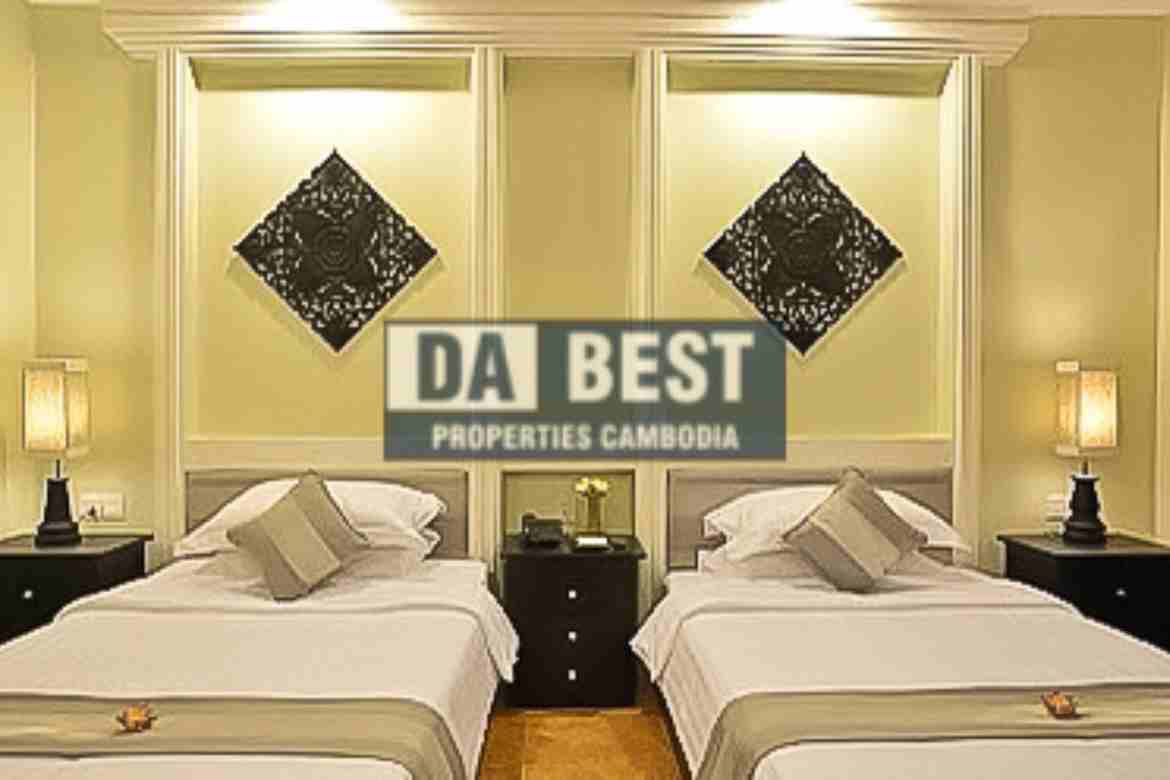 36Bedroom Hotel For Sale in Siem Reap-Svay Dangkum-Twin Bedroom (1)