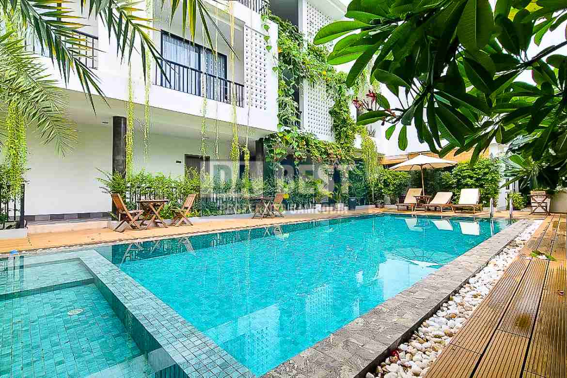 2 Bedroom Apartment For Rent With Swimming Pool in Siem Reap – Svay Dangkum