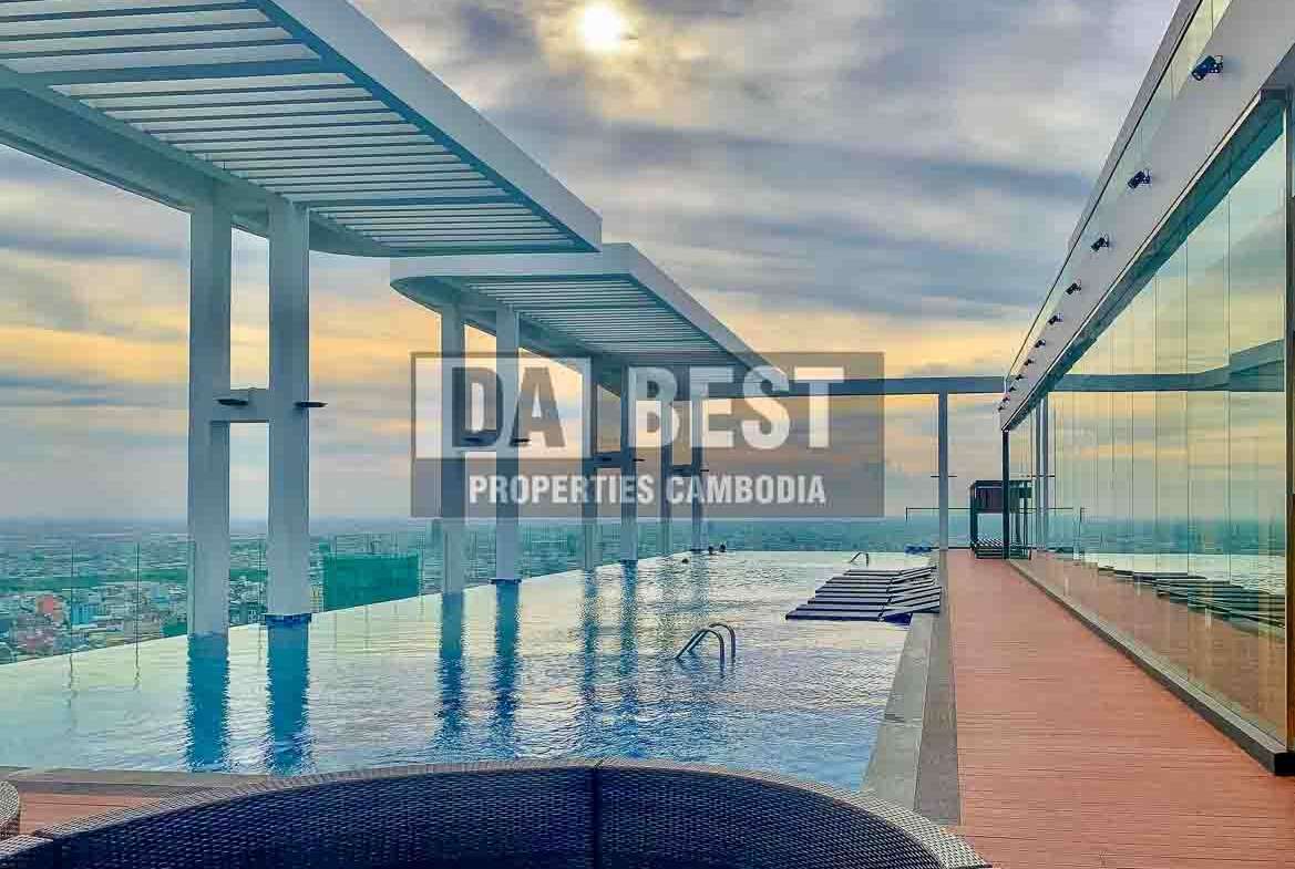 Modern 1Bedroom Condo for Rent with Great Facilities in Phnom Penh - BKK3 - pool