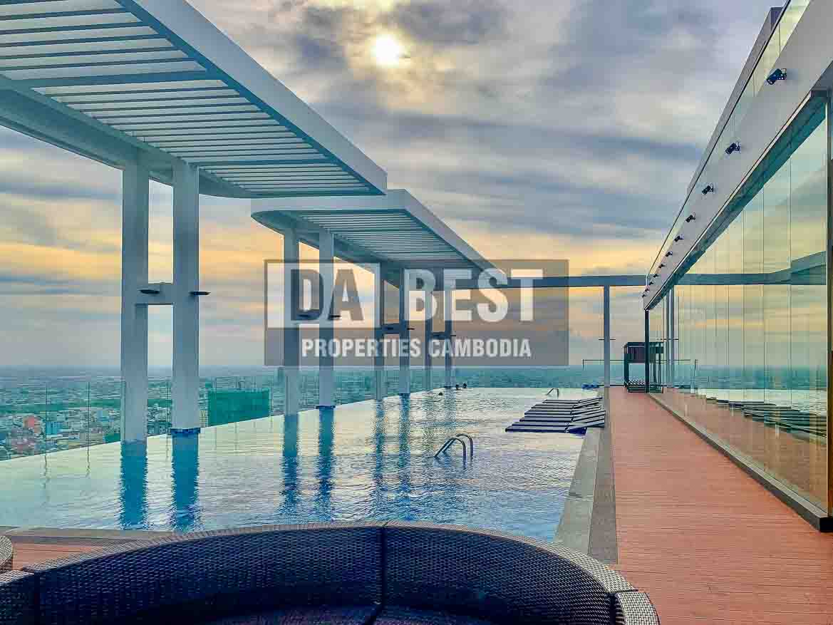 Modern 1Bedroom Condo for Rent with Great Facilities in Phnom Penh - BKK3 - pool