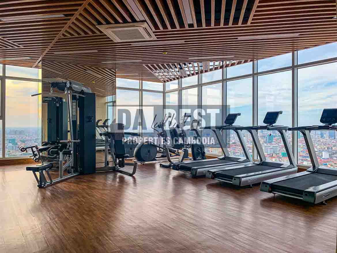 Modern 1Bedroom Condo for Rent with Great Facilities in Phnom Penh - BKK3- gym