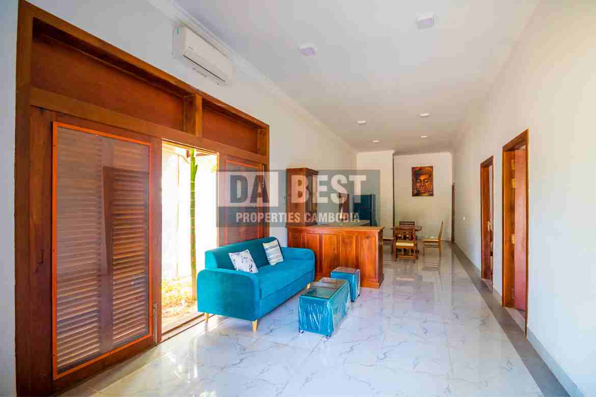 Modern House 3 Bedroom For Rent In Siem Reap - Slor Kram- Living room