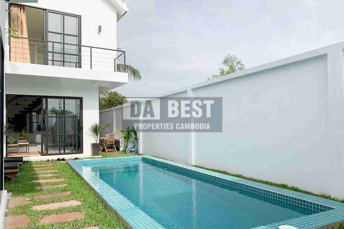 Modern Private Villa 2 Bedroom For Rent In Siem Reap - Svay Dangkum - Swimming pool