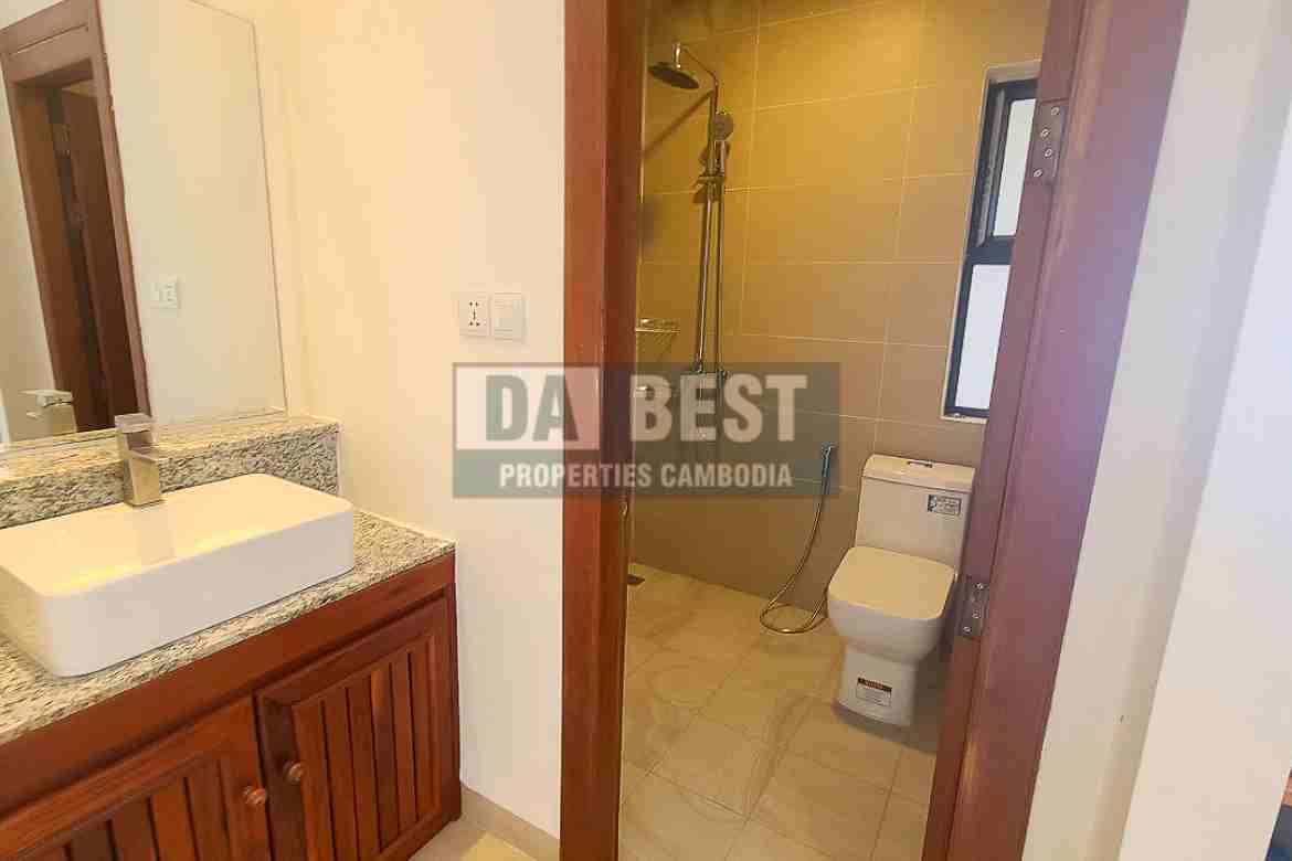 New Modern 1 Bedroom Apartment For Rent In Siem Reap – Sala Kamreuk - Bathroom