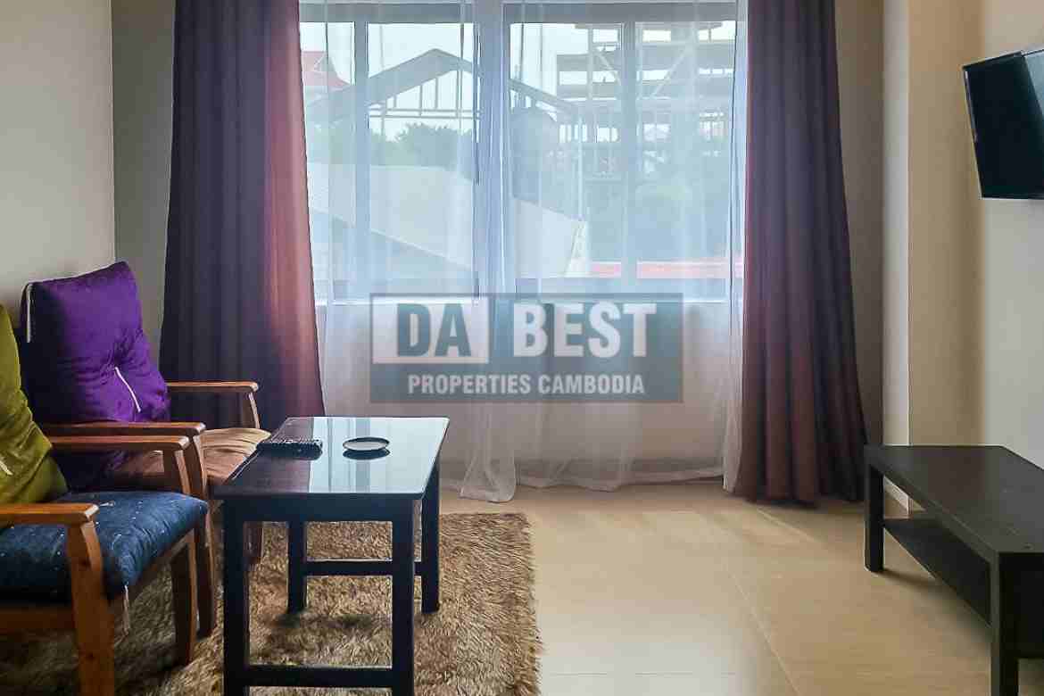 New Modern 1 Bedroom Apartment For Rent In Siem Reap – Sala Kamreuk - Living room