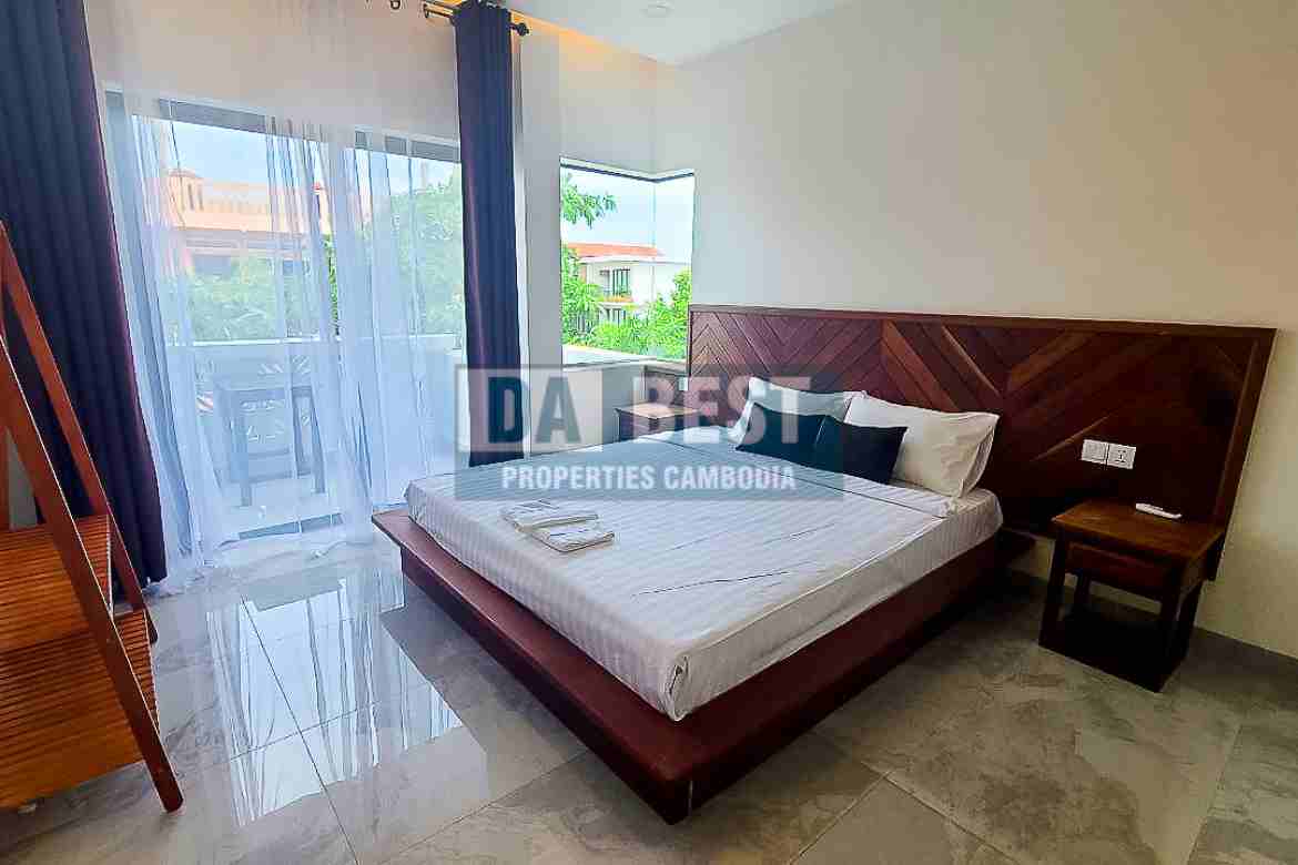 New Modern 1 Bedroom Apartment For Rent in Siem Reap - Sala Kamreuk -Bedroom - 1