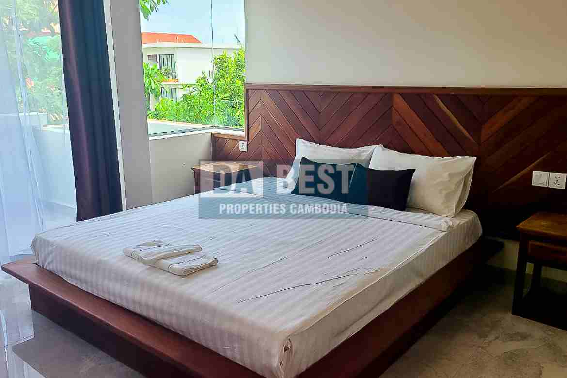 New Modern 1 Bedroom Apartment For Rent in Siem Reap - Sala Kamreuk -Bedroom - 2