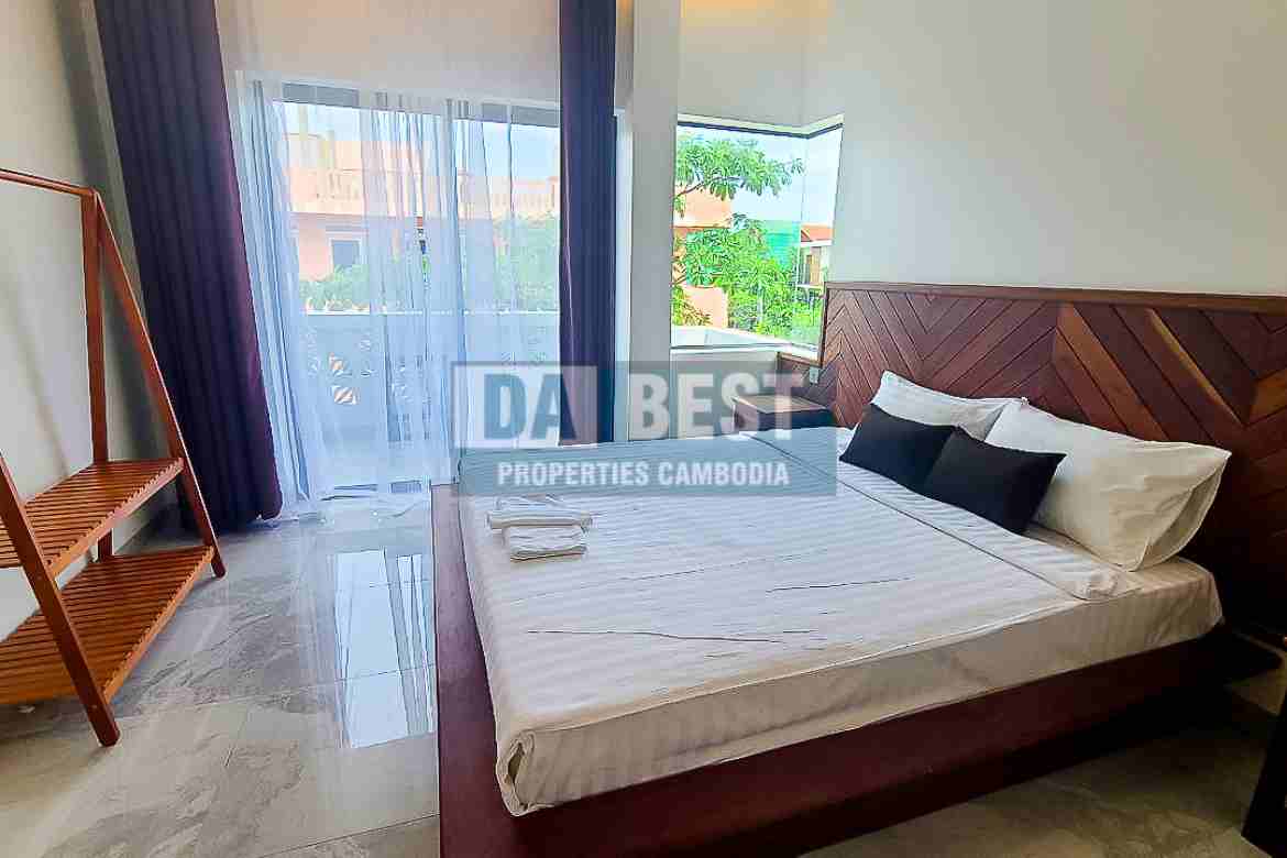 New Modern 1 Bedroom Apartment For Rent in Siem Reap - Sala Kamreuk -Bedroom