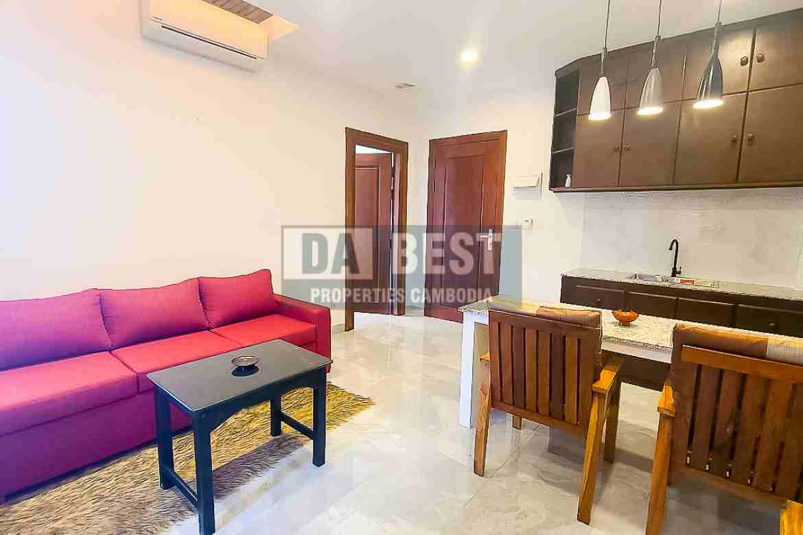 New Modern 1 Bedroom Apartment For Rent in Siem Reap - Sala Kamreuk -Living area