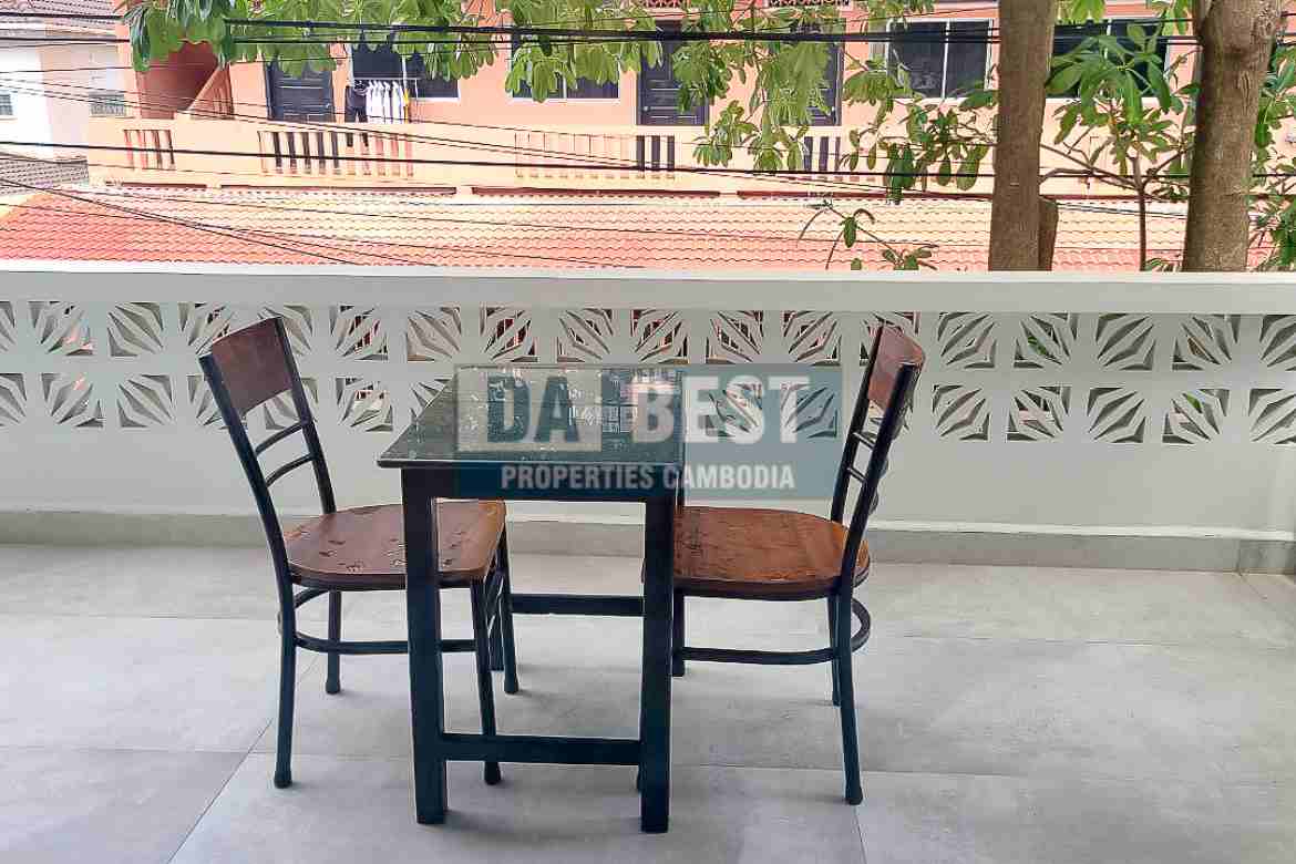 New Modern 2 Bedroom Apartment For Rent In Siem Reap – Sala Kamreuk - Balcony