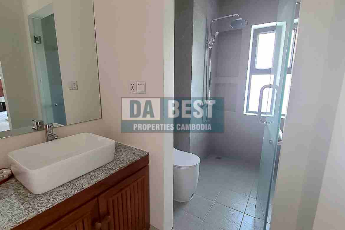 New Modern 2 Bedroom Apartment For Rent In Siem Reap – Sala Kamreuk - Bathroom