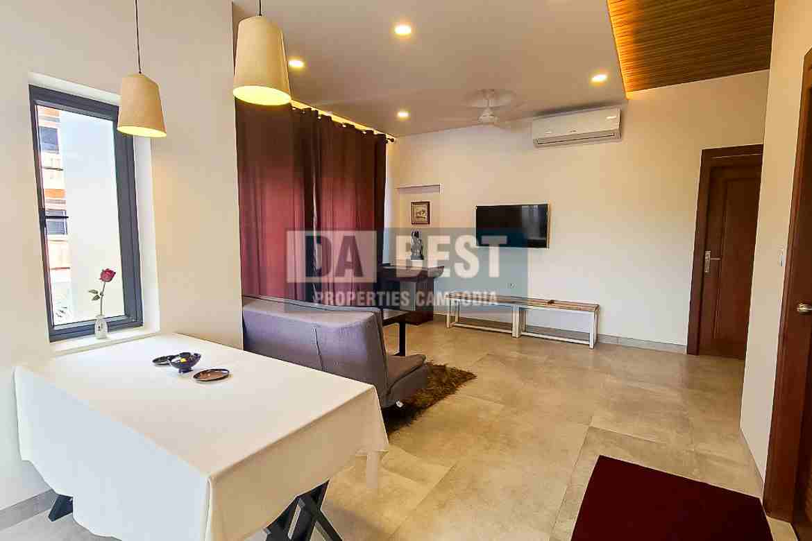 New Modern 2 Bedroom Apartment For Rent In Siem Reap – Sala Kamreuk - Living area - 3
