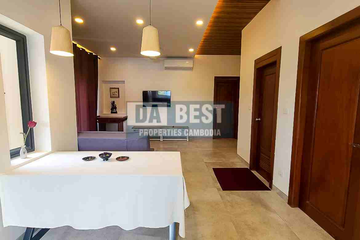 New Modern 2 Bedroom Apartment For Rent In Siem Reap – Sala Kamreuk - Living area - 3