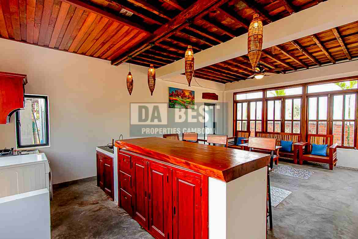 Private House 3 Bedroom For Rent In Siem Reap – Sala Kamreuk-Living area (2)