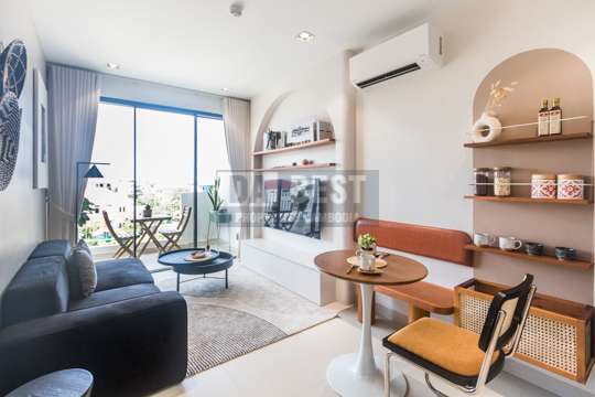 Rose Apple Square Siem Reap 1 Bedroom Condo for Sale in new project 2023 - Living room
