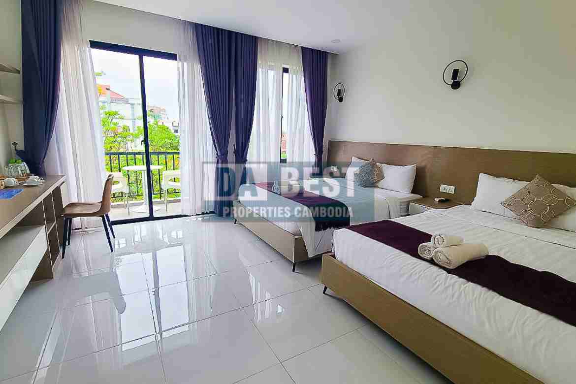 Twin Bedroom Apartment For Rent With Swimming Pool Siem Reap- (5)