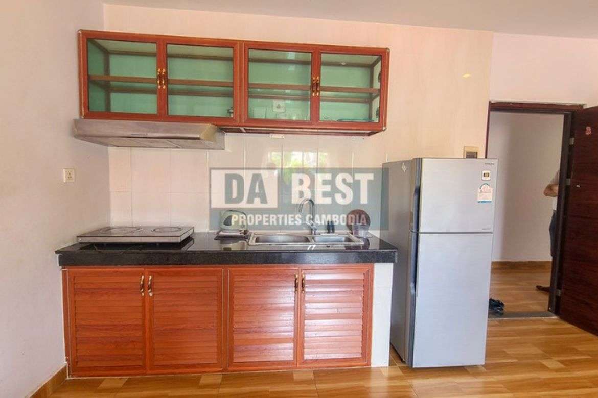 Central 1 BR Apartment for Rent in Siem Reap –Slor Kram - Kitchen