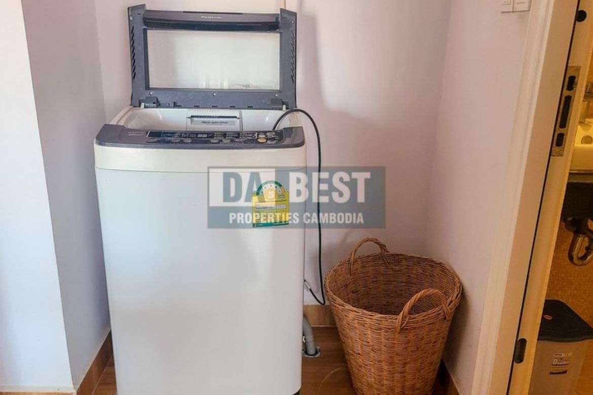 Central 1 BR Apartment for Rent in Siem Reap –Slor Kram - Washing machine