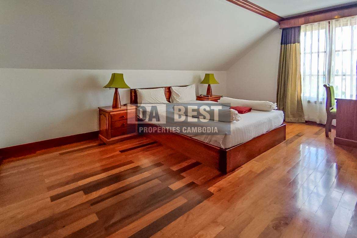 _Central 1BR apartment for rent in Siem Reap Wat Bo - Pool Gym - Bedroom - 1