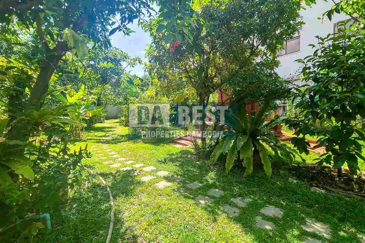 Modern 3 Bedroom Apartment With Garden For Rent In Siem Reap – Sla Kram - Garden - 1