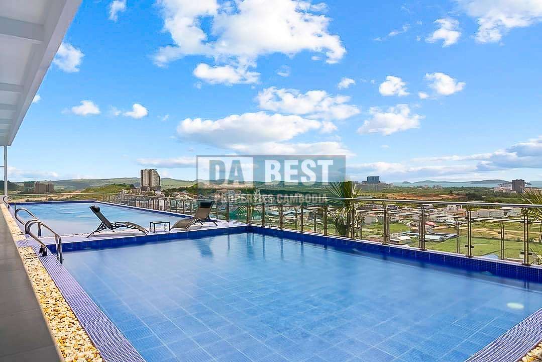 Condo For Rent In Sihanoukville pool with sky and city view