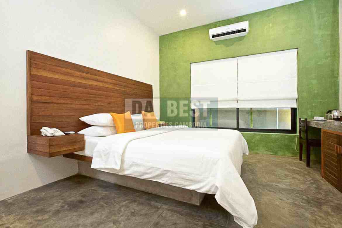 14 Room Boutique Hotel For Rent In Krong Siem Reap - Bedroom