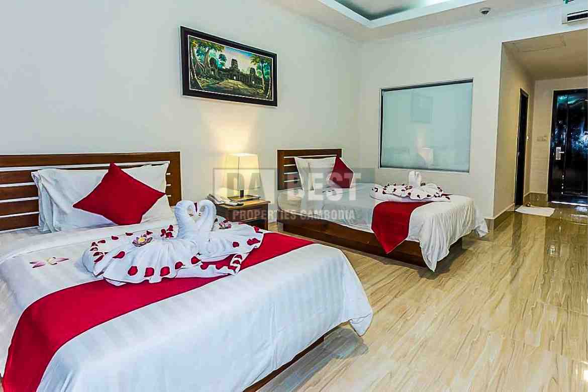 32 Room Boutique Hotel For Rent In Krong Siem Reap - Twin Bedroom - 1